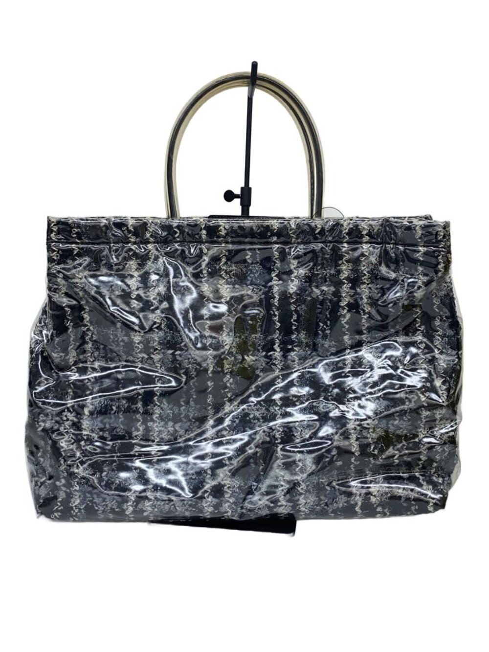 Miu Miu Tote Bag Black Check